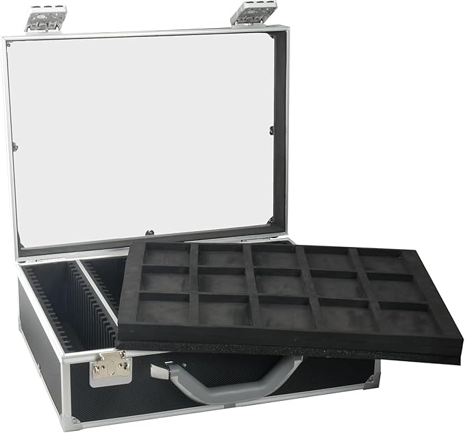 Ursae Minoris Elite Black Aluminum Display-top Box for 115 Certified or Certified-Style Coin Holders NGC, PCGS, ANACS, Elite, Lighthouse, BCW