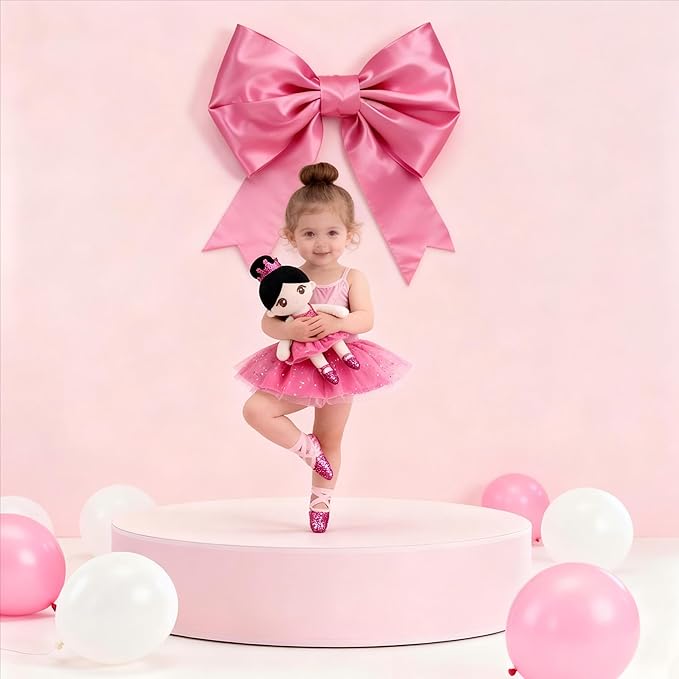 Gloveleya Ballet Toy Baby Girl Gifts Dolls Soft Plush Toy Ballet Girl Doll Rugosa Rose 14 Inches with Gift Box