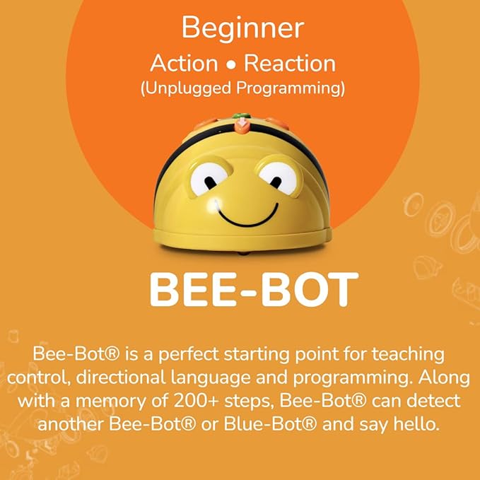 Generic TTS Programming Journey STEAM Programmable Robots Bundle - Glow & Go Bot, Bee-Bot, Blue-Bot, Tuff-Bot The Rugged Robot, Loti-Bot and Oti-Bot Coding Robots for Early Years to 12+ Years