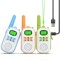 Walkie Talkies for Kids Rechargeable,Toys for Boys and Girls Ages 3-12, 3 Pack Long Range 2-Way Radios, Birthday Gifts,Christmas Stockings, Outdoor Play, Family Games, Hiking Camping Gear