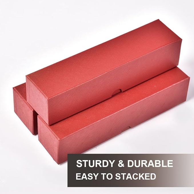GRAND ORANGE Lots of 10 2x2 9 Inch Coin Red Boxes Storage Case