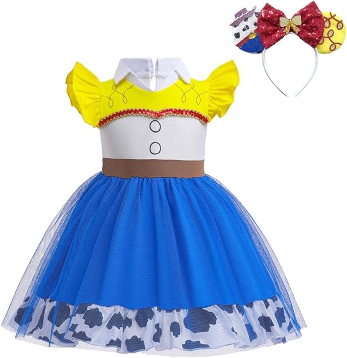 Dressy Daisy Princess Dress Up Clothes Halloween Fancy Party Tulle Skirt Summer Outfit for Baby & Toddler Girls