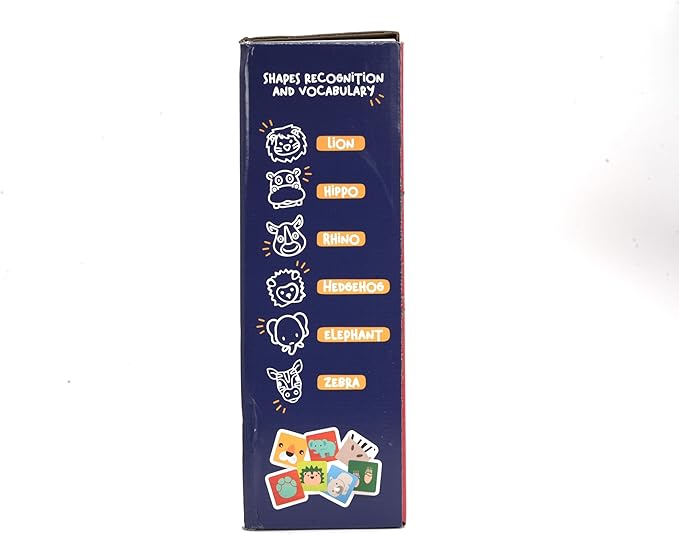 Nene Toys Wooden Block Stacking Game – 4-in-1 Tumble Tower Family Board Game with Building Blocks, Cards and Dice – African Safari Educational Wooden Toy for Kids 3-9 Years Old About Animals