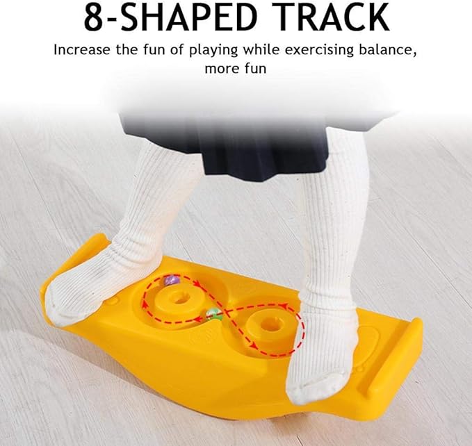 Kids Rocking Seesaw Balance Board,Sensory training equipment Balance teeter totter Balance board Children's balance platform Rock teeter totter