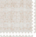House of Noa Baby Play Mat – 4x8 Linen Gemma – Set of 8 Tiles – Cushioned EVA Foam Play Mat for Floor, Soft Interlocking Baby Crawling Mats for Hard Floors