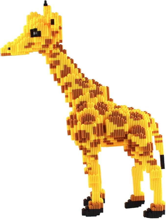 Larcele Micro Giraffe Building Blocks Animal Mini Building Toy Bricks,4737 Pieces KLJM-02 (Model 2841)