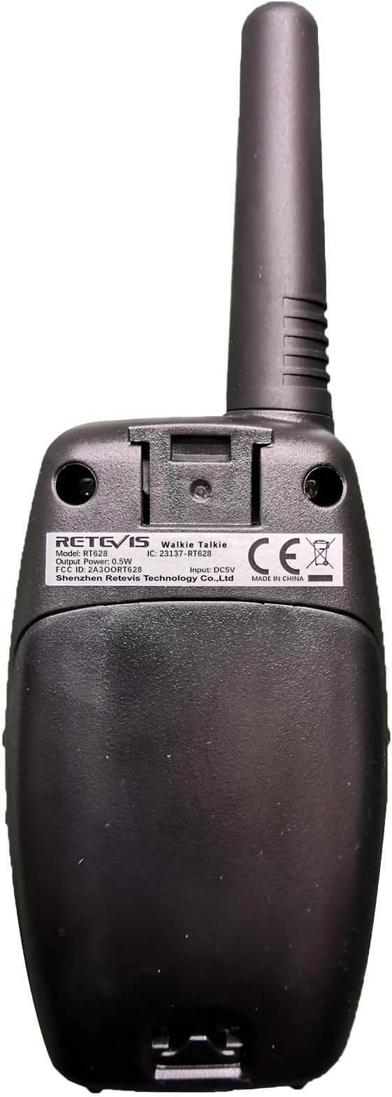 Retevis RT628 Walkie Talkies for Kids, Kids Toys for 6-12 Year Old Boy Girl, Long Range 2 Way Radio 22CH VOX,Toys Walkie Talkie for Birthday Gift, Outdoor Camping Family Trip(Black Pink 1 Pair)