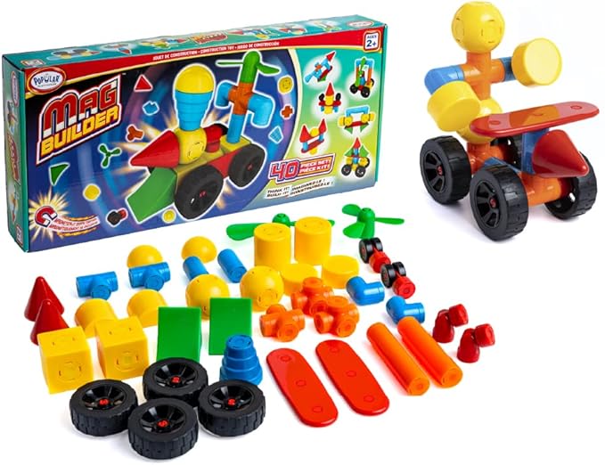 Mag Builder Building Toy Play Set, 40 Pieces