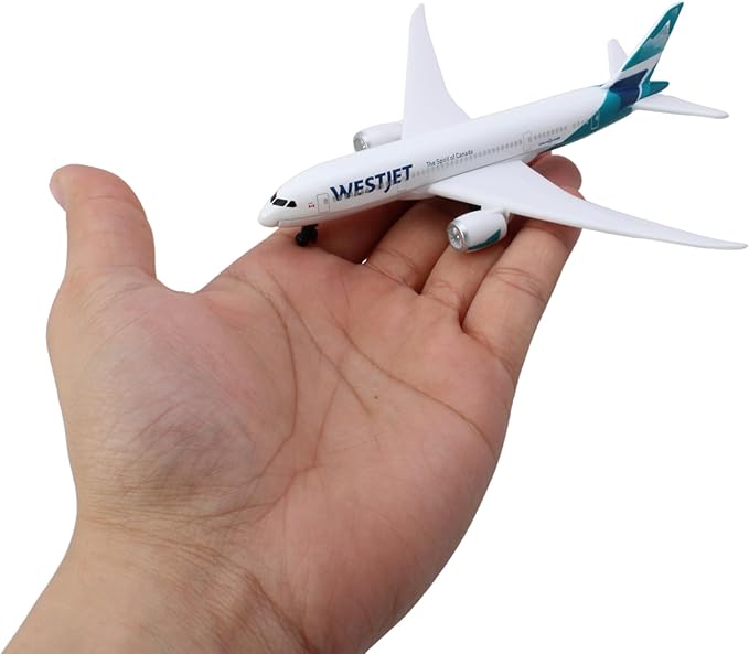 Daron Toy Airplane – WestJet Airlines – Die-Cast Metal Model Airplane Toy with Plastic Parts for Kids Ages 3+