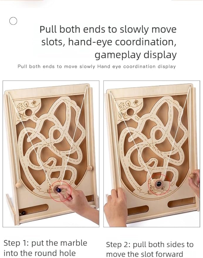Pinball Game - New Marble Maze Game - Fun Hand-Eye Coordination Training for Kids, Great for Family Bonding & Special Occasion Gifts (Standard Edition)