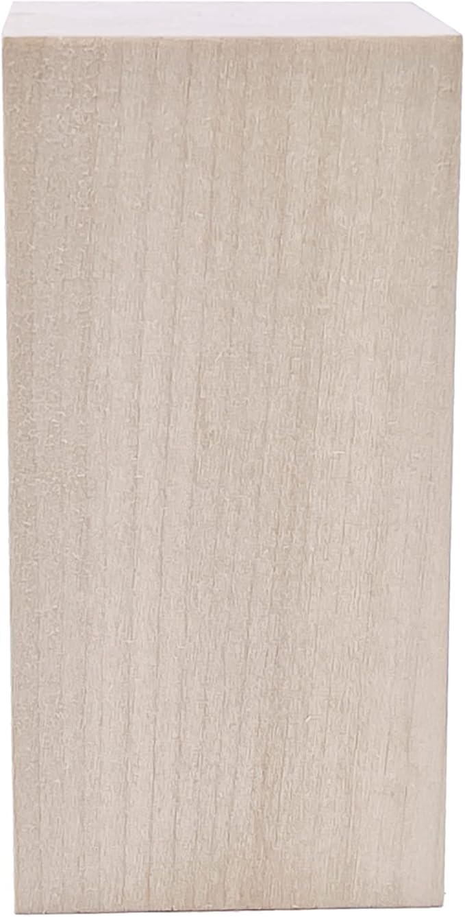 Thiecoc 8 Pcs Basswood for Carving - 4x2x2 Inch Basswood Blocks for Whittling and Wood Craft