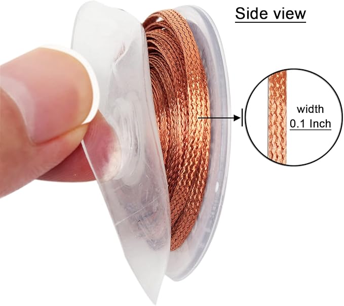 solder wick braid 10ft Length Desoldering Wick Braid Remover Tool Solder Sucker 1 piece No-Clean soldering Wick Wire Roll and Disassemble Electrical Components