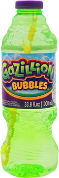 Gazillion Bubbles, Original Bubble Solution 1L - Create Bubbles with Premium Formula & 7-in-1 Bubble Wand - Non-Toxic & Safe