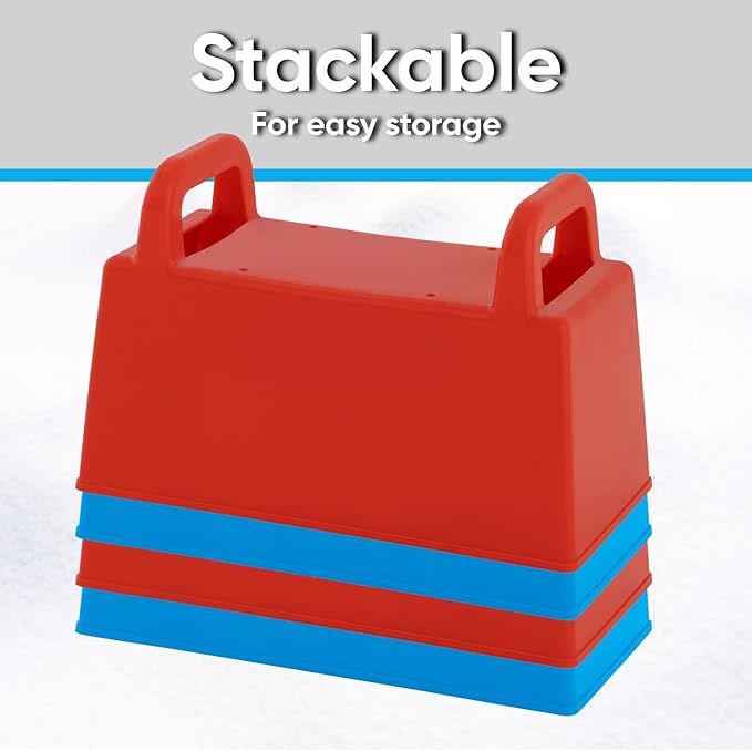 Superio Sandcastle Building Kit Snow Brick Maker Sand Castle Molds Snow Sand Beach Toys for Kids and Adults Igloo Snow Block Form for Snow Forts or Sandbox Play Sand Toys Outdoor Fun Beach Essentials
