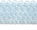 4MM 86PCS Natural Stone Light Blue Chalcedony Loose Beads for Jewelry Making DIY Bracelet Necklace