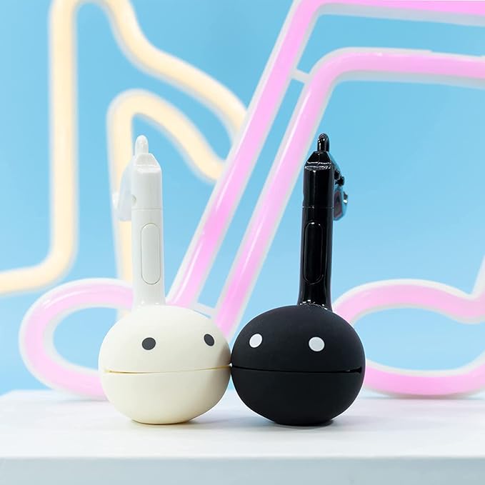 Otamatone [Melody Series] Japanese Electronic [Mini Size] Musical Instrument [11 Pre-Programmed Songs] Portable Synthesizer from Japan by Cube/Maywa Denki [English Instruction], Black