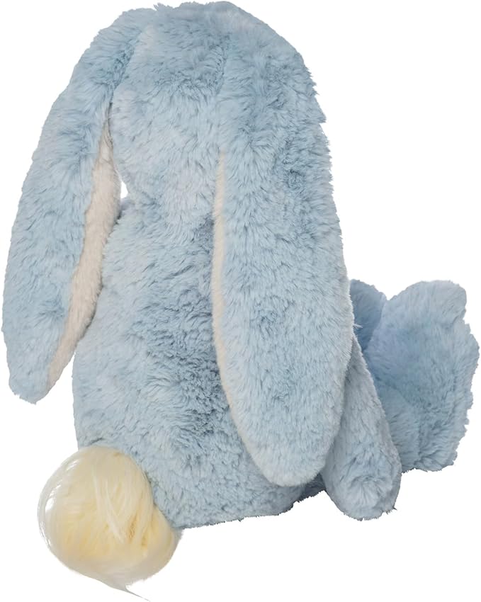 Manhattan Toy River The Blue & Light Apricot Snuggle Bunnies 12" Stuffed Animal with Embroidered Accents