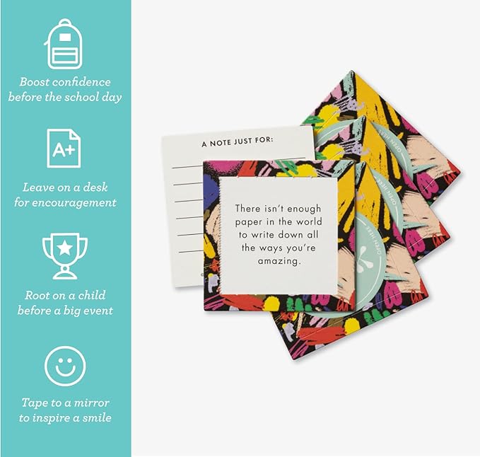 Compendium ThoughtFulls for Kids – 4-Pack of You're Amazing, You Can Do It, You're Incredible, You Rock – 120 Pop-Open Cards to Share with Kids, Each with an Inspiring Message Inside