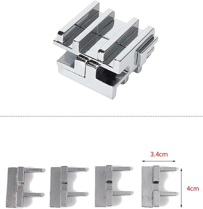 FantasyDay 5 Pcs Brain Teaser Puzzle,Metal Puzzle, Unlock Interlock IQ Test Game, Magic Trick Toy Gift for Kids and Adults