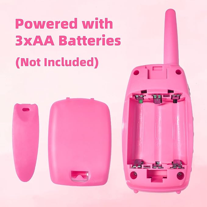 Unicorn Kids Walkie Talkies, Gifts for 3-12 Years Old Boys Girls, Long Range 2 Way Radio 22CH VOX, for Birthday, Christmas, Easter (Pink)