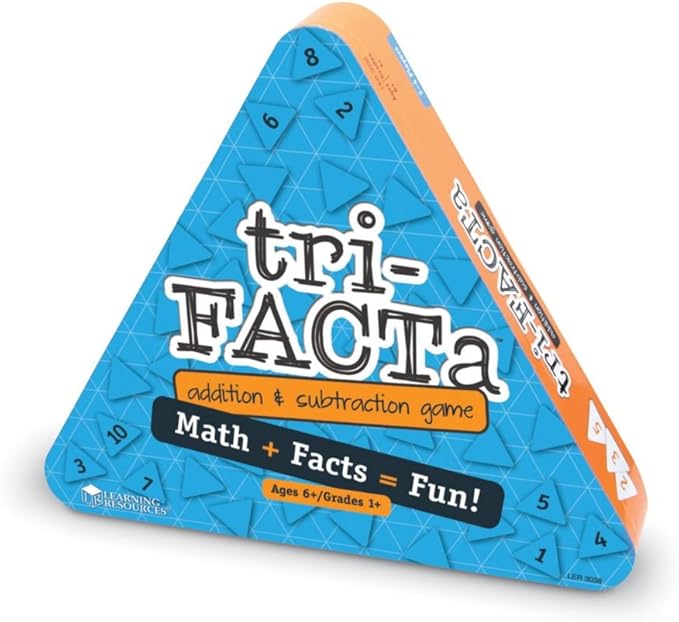 Learning Resources tri-FACTa Addition and Subtraction Game, Early Math Skills, Ages 6+