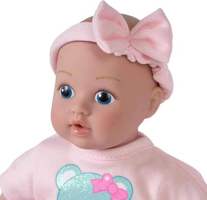 ADORA Be Bright Collections - Tots and Friends, 8.5” Baby Doll and Spirit Plush Animal, Made in Sweet Baby Powder Scent and Machine Washable, Birthday Gift for Ages 3+ - Baby Bear
