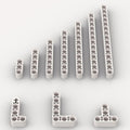 White Liftarms Thick Bulk Assortment Pack, 80 Pieces White Liftarms Beams with 10 Size, Compatible with Lego Parts and Pieces(Color: White)