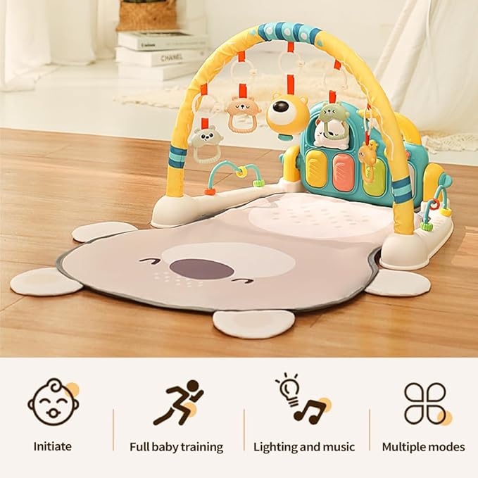 Caterbee Baby Piano Play Gym Music Mat (Bear)