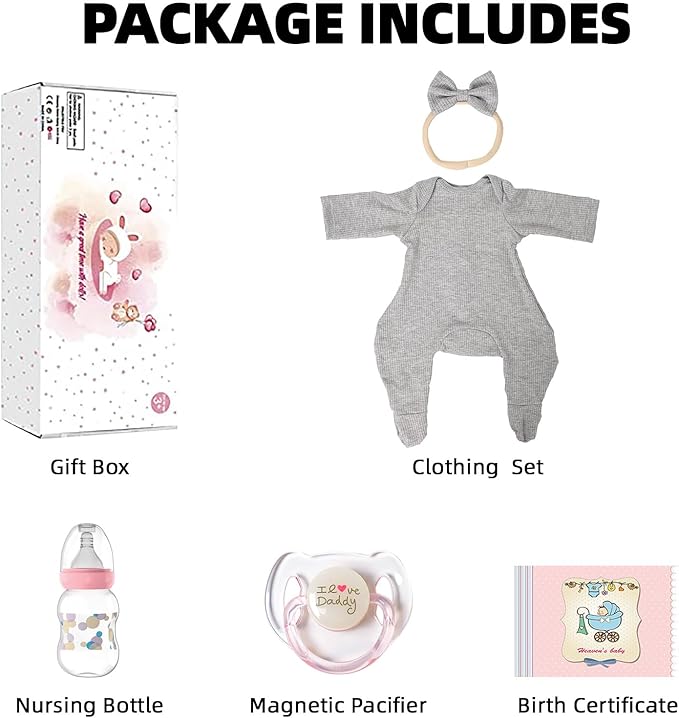 SCOM Realistic Reborn Baby Dolls - 18 Inch Real Life Baby Girl, Silicone Doll with Anatomically Correct, Lifelike Newborn Weighted Baby with Full Body Vinyl for Kids Age 3 4 5 6+ Gift