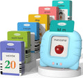 Spanish & English Talking Flash Cards for Toddlers 1 2 3 4 5 6, Audible Toys for Kids to Learn Spanish - 258 Cards and 516 Words(Blue)