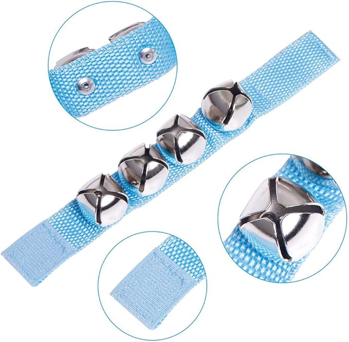 POPLAY 6 PCS Percussion Instruments, Wrist Bells Jingle Bells Musical Rhythm Toys