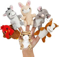 Farm 6pcs Finger Puppets Set, Cute Animal Puppet Mini Hand Puppets Role-Playing Story Animal Soft Plush Toy for Kids Cat, Mouse, Horse, Rabbit, Donkey, Turkey (farm02)