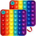 Alphabet Popper Fidggety Toy, Stress Relief Sensory Popping Game, Preschool Montessori Uppercase Lowercase Matching Game, ABC Letter Learning Educational Block (1 pcs Uppercase+Lowercase)