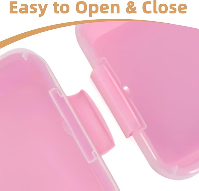 3 Pcs Plastic Sensory Bins-Portable Sandbox Container with Handle & Clear Lid-Stackable Play Tray for Kids Storage Sand,Toys & Crafts-Organizing Container for Home,Office and More(Green+Blue+Pink)