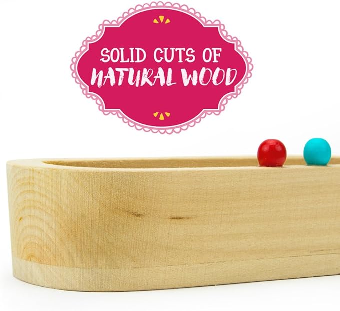 Wooden Dollhouse Furniture|Made of Safe Wood and Bright Water-Based Paint|Compatible with Most Doll Houses|Bathroom