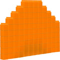 100 Pcs Orange Linking Cubes for Math Counting Cubes Manipulatives Plastic Counting Block Manipulative Classroom Learning Supplies for Educational Preschool Activities Boy Girl (Orange)