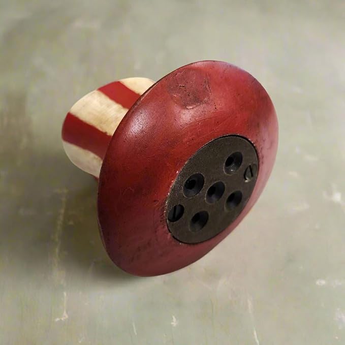 USA Hat Cast Iron Coin Bank with Painted Antique Finish (4.5" x 4.5" x 4")