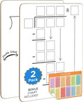 2 Pack Dry Erase Division White Board 9 x 12 Inch Small Lapboard l Durable Portable Double Sided Math Practice Whiteboard for Kids Students, Classroom and Home