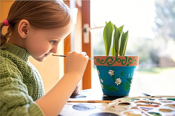 Doiaz Paint & Plant Flower Growing Gardening Kit with 3 Pots for Kidz - Halloween Gifts for Girlz & Boyz Agez 5, 6, 7, 8, 9, 10, 11 & 12 Yearz Old Girlz
