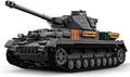 1:28 Panzer-Ⅳ Medium Tank F2 Building Blocks Set for Adults, Compatible with Lego Military Tank, WW2 Vehicle Toys Historical Collection Model for Army Fans, Gifts for Teens Kids Boys 8-14 (1419 PCS)