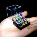 9 Rare Natural Gemstone Collection Gift Box-Peridot, Apatite & 7 Exquisite Minerals-Square Acrylic Tiered Display Case - Ideal Birthday & Christmas Gifts for Mineral Enthusiasts,Geography Enthusiast
