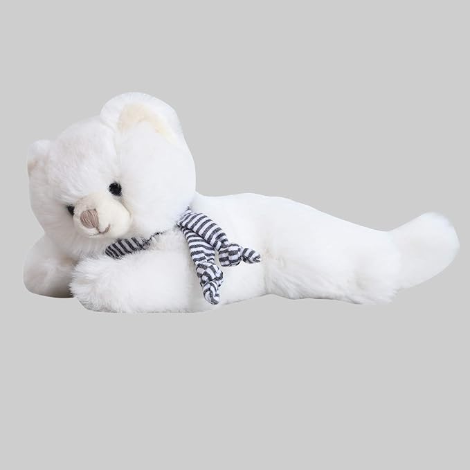 Dilly dudu White Cat/Kitten Stuffed Animal Plush Toy Best Gifts 8-Inch