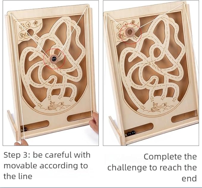 Pinball Game - New Marble Maze Game - Fun Hand-Eye Coordination Training for Kids, Great for Family Bonding & Special Occasion Gifts (Standard Edition)