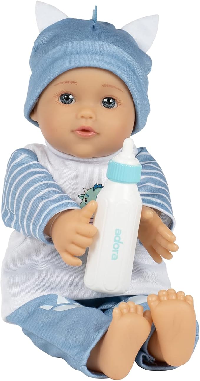 ADORA Little Love Baby Doll, Clothes & Accessories Set, Soft and Cuddly Doll with Sweet Baby Smeel and Machine Washable, Birthday Gift for Ages 1+ - Happy Dragon