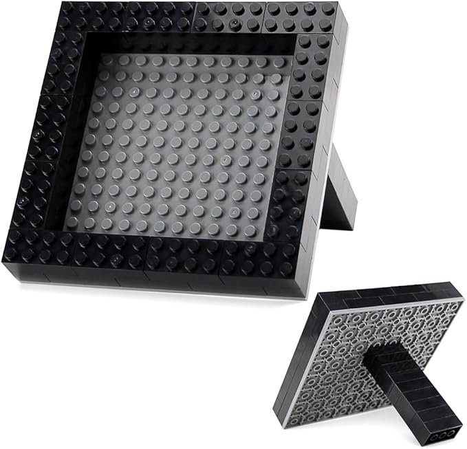 Feleph 320 Pieces 2x4 Black Bricks Classic Building Creative Play Blocks Set Parts Toy Accessories Compatible with 3001 Major Brick Brands (Black)