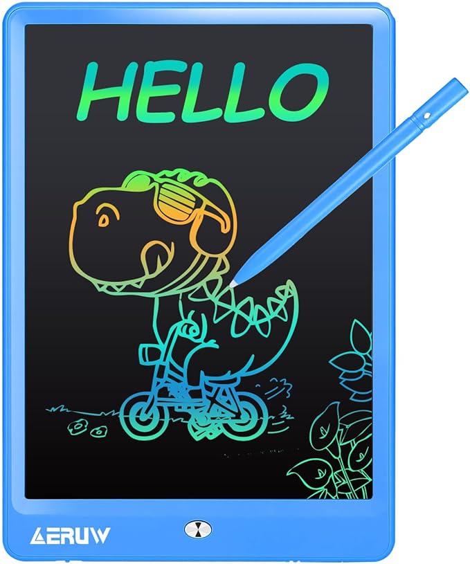 LCD Writing Tablet for Kids, 10 Inch Colorful Electronic Doodle Board, Educational Learning Kids Drawing Tablet Toys, Christmas Birthday Gift for 3 4 5 6 7 8 9 Year Old Girls Boy