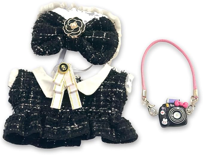 17cm Doll Clothes Set & Outfit Set for 17cm Dolls - Premium Fashion Dresses with Accessories, Luxury Chic Doll Clothing & Style Bundle,Just Clothes (Style A4)