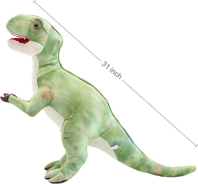 Levenkeness Large T-Rex Plush,Giant Tyrannosaurus Rex Dinosaur Stuffed Animal Toys Gifts for Kids,Christmas 31"