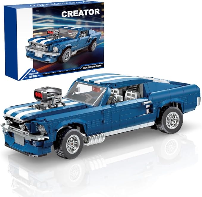 Sports GTRS Car Building Blocks Toys Boys or Adults Kits，1:10 MOC Building Set Raceing Car Model,Cars for Boys Age 14，Compatible with Lego(1680 Pcs)
