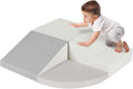 Best Choice Products 4-Piece Kids Climb & Crawl Soft Foam Block Activity Play Structures for Child Development, Color Coordination, Motor Skills - Neutral